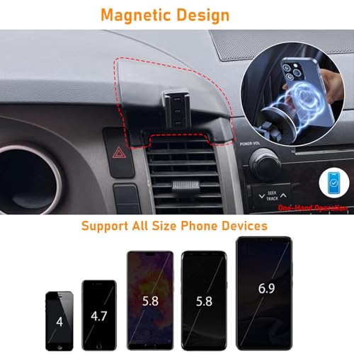 for Toyota Tundra Phone Holder 2007-2013 for Air Vent,Black - size: 07-13 Tundra Phone Holder