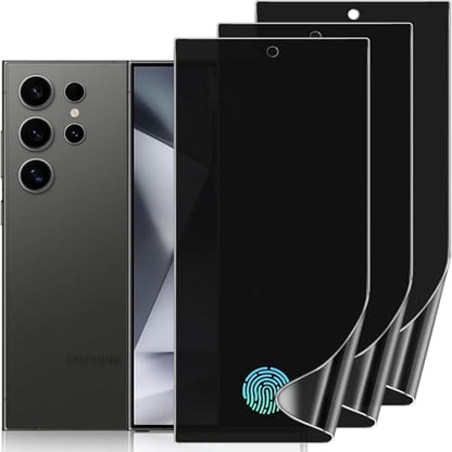TPU Privacy Screen Protector for Samsung Galaxy S24 Ultra, 3 Pack - size: Samsung Galaxy S24 Ultra