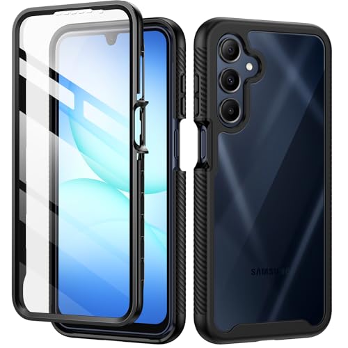 seacosmo Designed for Samsung Galaxy A17 A16 5G Phone Case, Full Body Shockproof Cover, with Built-in Screen Protector Slim Fit Protective Case for Galaxy A17 A16, Black - color: Black, size: Samsung Galaxy A17/A16
