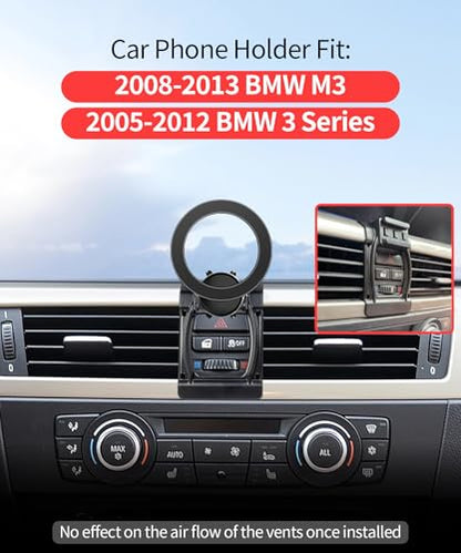 Car Phone Mount for BMW 3-Series 2005-2012,M3 2008-2013 Magsafe Accessories - size: for 05-12 3-Series/08-13 M3