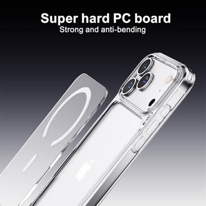 PAUL B for 2025 iPhone 17 Pro Max Case (Compatible with MagSafe) Military Grade Drop Protection(Drop Tested up to 13FT) Anti Yellowing|Magnetic Rugged Shockproof Phone Cover (Clear, iPhone 17 Pro Max) - color: Clear, size: iPhone 17 Pro Max
