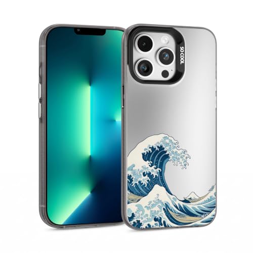for iPhone 13 Pro Max Case, TPU, Drop Protection, Waves | Matte Silver Back, Shockproof, Fade-resistant, Anti-yellow, Lens Protection, Precise Cutout, Slim grip, Waves - color: Waves, size: iPhone 13 Pro Max