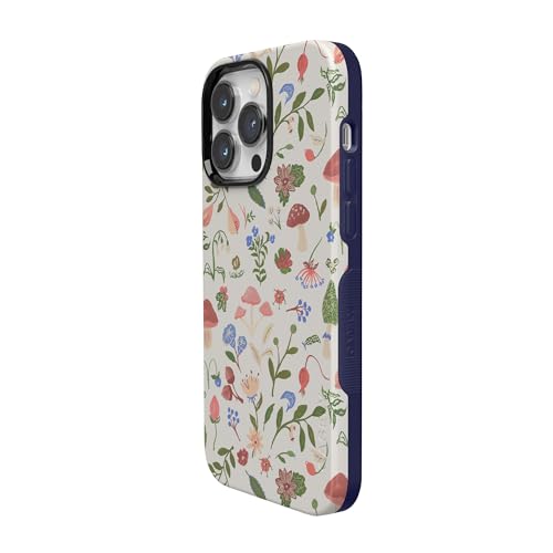 Casely iPhone 14 Pro Max Case | Garden Party | Mushroom Floral | Bold Protective Design | Compatible with MagSafe - color: Garden Party | Mushroom Floral