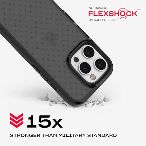 Tech21 EvoCheck for iPhone 16 Pro Impact Protection Case - in Smokey - color: Charcoal, size: iPhone 16 Pro