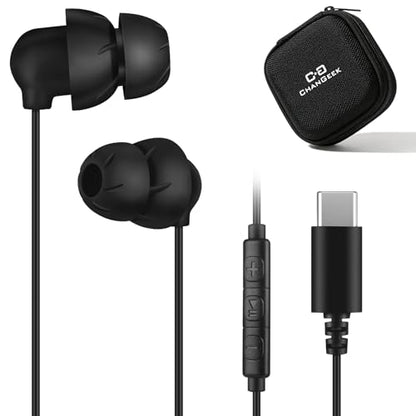 Sleep Earbuds, USB-C Wired Sleep Headphones with Mic, for Side Sleepers - style: USB-C
