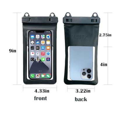 Waterproof Phone Pouch, IPX8 Waterproof Phone Case for iPhone 17/16/15/14 Pro Max, Cell Phone Dry Bag for Beach & Cruise Essentials, Touch Screen, Lanyard Included, (Fits Up to 7.5”)-Red - color: Red