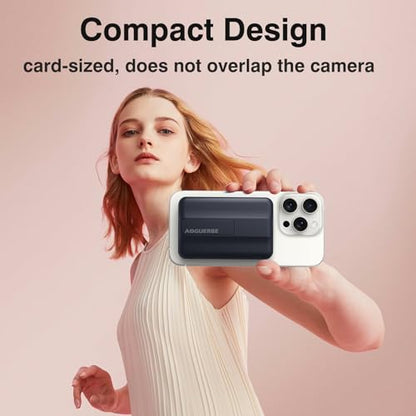 AOGUERBE for MagSafe Portable Charger, 10000mAh Magnetic Charger for iPhone - color: Obsidian Black