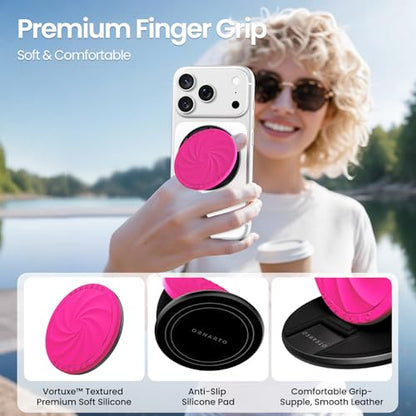 ORNARTO Vortuxe for MagSafe Phone Grip with Kickstand, Hot Pink - color: Hot Pink