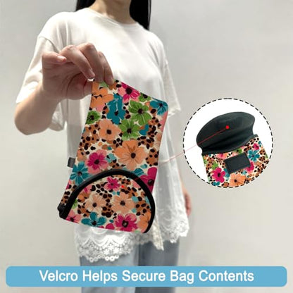Neoprene Cell Phone Sleeve Pouch Case Bag with Crossbody Strap Neck Lanyard for Women 7.5 X 4.3 in Floral Pattern - color: Floral Pattern 1