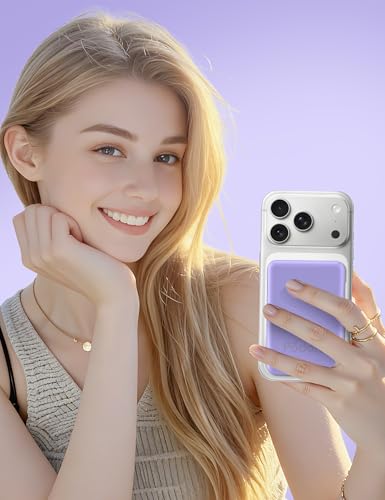 podoru for Magsafe Power Bank, 10000mAh Magnetic Portable Charger - color: Purple