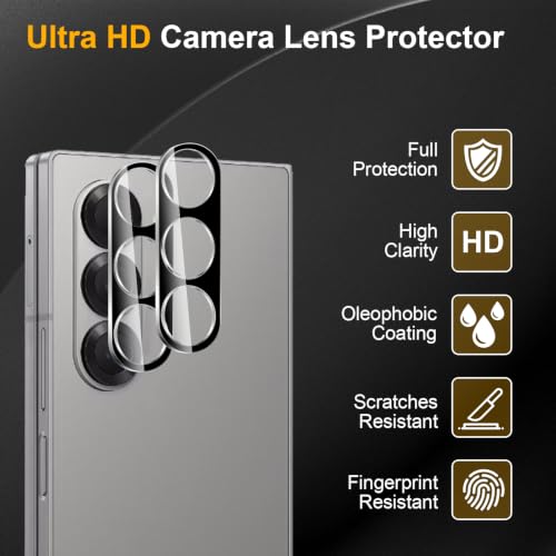 3 Pack Camera Lens Protector for Samsung Galaxy Z Fold 6 - size: Galaxy Z Fold 6