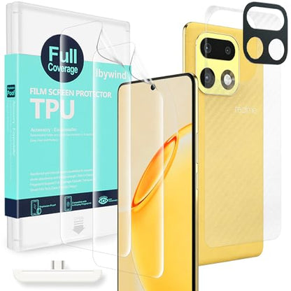 Ibywind for Realme 16 Pro+ Screen Protector,2-Pack,Hydrogel Film with Camera Lens Protector,Easy Installation Tool,Bubble-Free,Fingerprint Unlock Compatible,Anti-Shatter,Anti-Scratch - size: Realme 16 Pro+ 6.8 inches