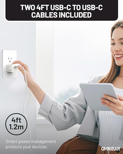 30W USB C Charger 2-Pack with 4FT Cable, GaN PD PPS Fast Charger - color: 2-Pack 30W w/ Cord