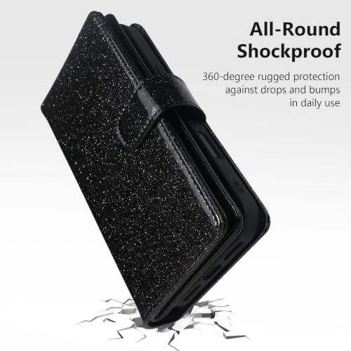 Varikke Wallet Case for iPhone 16 - Compatible with Magsafe, Black - color: (Compatible with MagSafe) Black, size: iPhone 16 6.1"