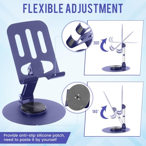 Geelin 12 Pcs Phone Stands Dual Folding Compatible with All Tablet, Purple - color: Purple