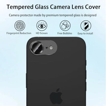 (3 Pack) Camera Lens Protector for iPhone 17e / iPhone 16e - color: Black