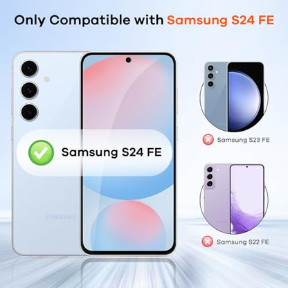 3+3 for Samsung Galaxy S24 FE 5G Privacy Screen Protector Camera Protector - size: Galaxy S24 FE Privacy