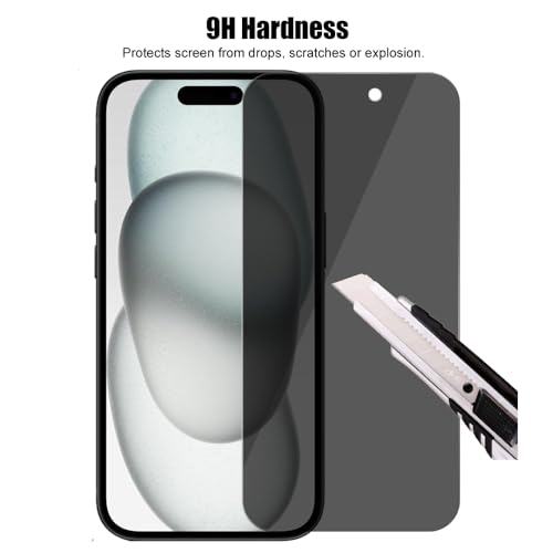 3 Pack Privacy Screen Protector For iPhone 15 (6.1")