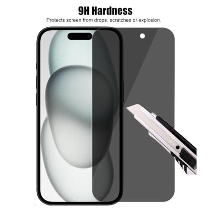 3 Pack Privacy Screen Protector For iPhone 15 (6.1")