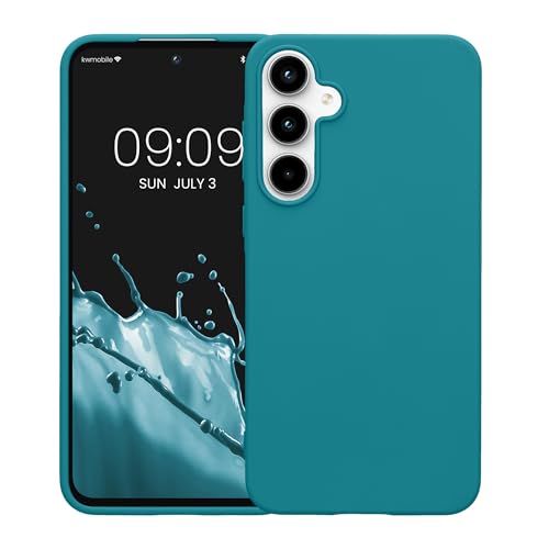 kwmobile Case Compatible with Samsung Galaxy A55 5G Case - Soft Slim Protective TPU Silicone Cover - Petrol - color: petrol, size: Galaxy A55 5G