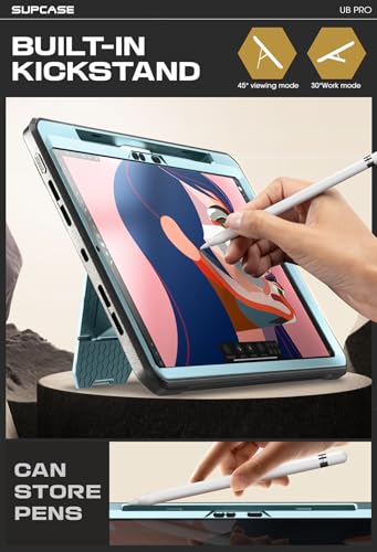 SUPCASE for iPad Pro 11 inch Case M5/M4 2025/2024 with Pencil Holder Arctic - color: Arctic, size: iPad Pro 11"
