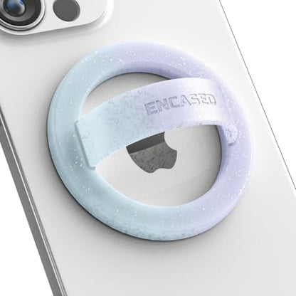 Encased Magnetic Phone Grip Holder (Compatible with MagSafe) Iridescent Sparkle Silicone Finger Loop Ring for iPhone (Gradient Bloom) - color: Gradient Bloom