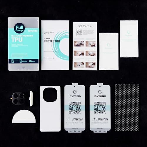 Ibywind Screen Protector For Xiaomi Redmi Note 14 Pro+ 5G/Redmi Note 14 Pro Plus 5G 6.67"(2 Pcs),Flexible TPU Film,With 1Pc Camera Lens Protector,1Pc Back Film,Bubble Free[Easy to install] - size: Redmi Note 14 Pro+ 6.67 inch