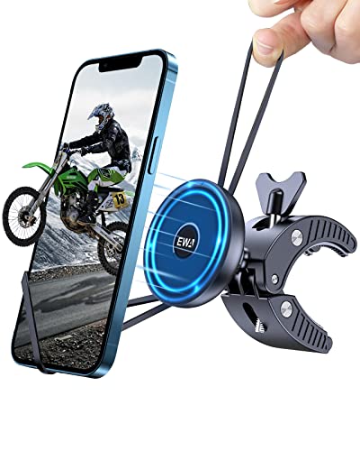 EWA Magnetic Bike Phone Holder, 360° Rotating Handlebar Mount