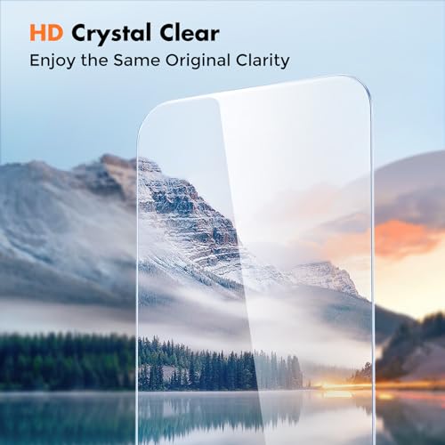 UNBREAKcable 4-Pack iPhone 15 Screen Protector, 9H Hardness | 9H tempered glass | 99.99% HD clarity | Double Shatterproof|alignment frame easy install | case-friendly - size: iPhone 15