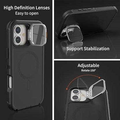Follaroma for iPhone 16 Plus Case,Magnetic,Heavy Duty Case,6.7'',Black - color: Black, size: iPhone 16 6.1''