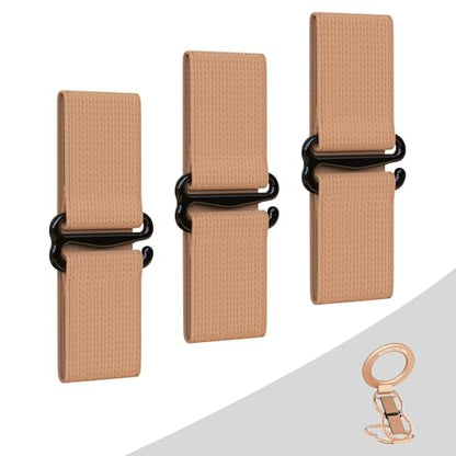 RESPECTED-BRO-3-PCS-Elastic-Strap for Magnetic Phone Grip Stand with Finger Strap, 4-in-1 Magnetic Ring Holder, Kickstand and Elastic Strap for Smartphones (Rose Gold) - color: Rose Gold Elastic Strap