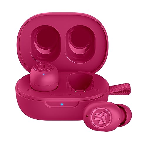 JLab JBuds Mini True Wireless Earbuds, Bluetooth multipoint, hot Pink - color: Hot Pink, style: Matte