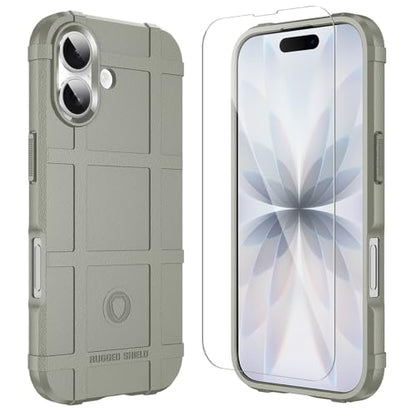 Rugged Shield Case for iPhone 17 (6.3"), 8ft Military Drop Proof, Wear Resistant Tactical Cover, Light Clay - color: Light Clay, size: iPhone 17
