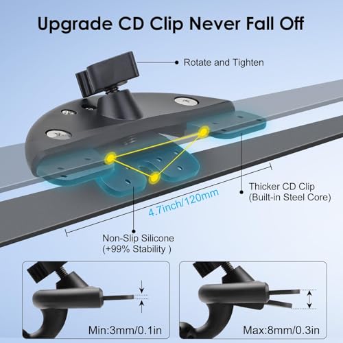 EEEKit 2 in 1 CD Slot Tablet Car Mount, CD Player Car Phone Holder