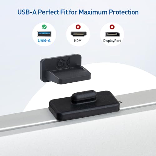 Cable Matters 20-Pack USB Port Covers, USB Dust Plug, Black - style: USB-A