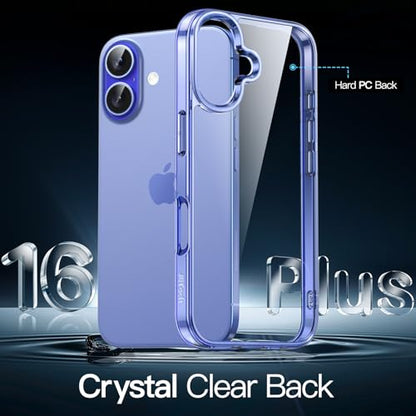 JETech Case for iPhone 16 Plus, Anti-Yellowing, Ultramarine | Shockproof Protection, Scratch Resistant Hard PC Back, Durable Transparent TPU Bumper - color: Ultramarine, size: iPhone 16 Plus