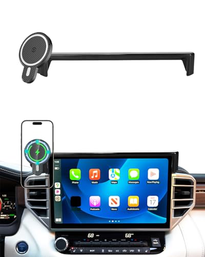 PZK Car Phone Mount for Toyota Tundra 2022-2026 /Sequoia 2023-2026 14-Inch - color: Magsafe+ Wireless Charger, size: Tundra 2022-2026/Sequoia 2023-2026 (14 inch)
