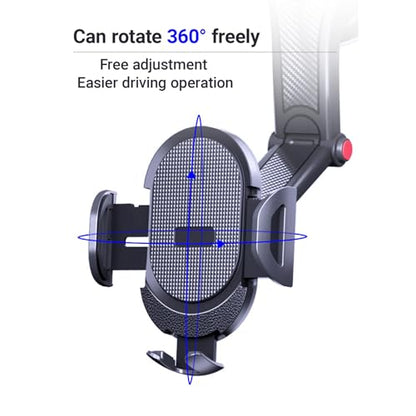 Suction Cup-Type Center Console Navigation Bracket, 360° Rotating Hands-Free Car Mobile Phone Mount, Automobile Cell Phone Holder Car for Dashboard Windshield Vent Fit for All Smartphones