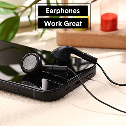 Konohan 150 Packs Earbuds Bulk Earphones 3.5 mm Headphones Wired Ear,Black - color: Black