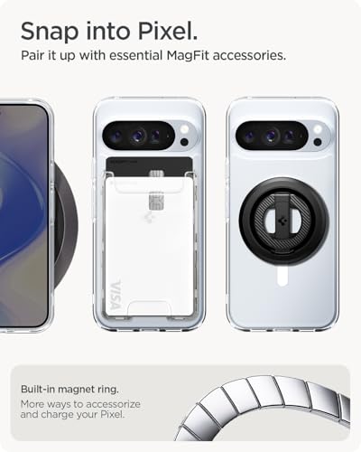 Spigen Ultra Hybrid MagFit for Pixel 10 Pro XL Case, Clear White - color: Mag Clear, size: Pixel 10 Pro XL
