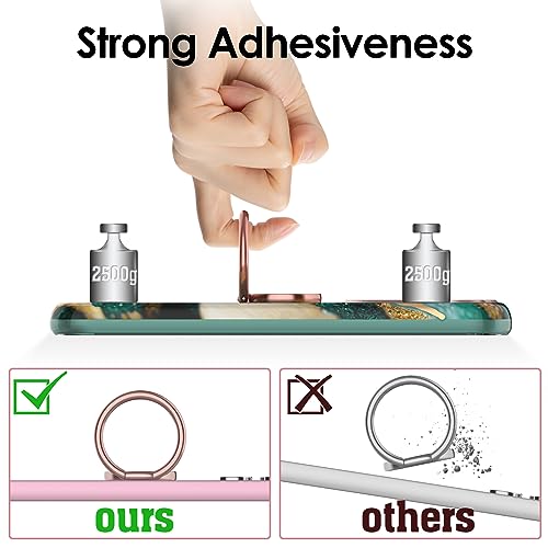 Phone Ring Grip Holder, 360° Rotation Cell Phone Grip Stand, Finger Ring Stand, Metal Finger Ring Grip Kickstand Compatible with iPhone 17 Pro Max 16 15 14 13 12 Magsafe Accessories, Green - color: Dream Green