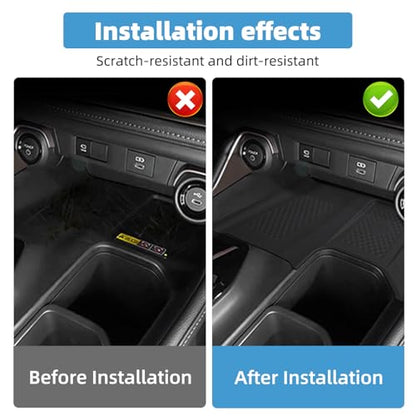 Center Console Wireless Charging Pad Fit for Toyota Grand Highlander 2024 2025 Silicone Non-Slip Wireless Charger Tray Protective Mat Interior Accessories