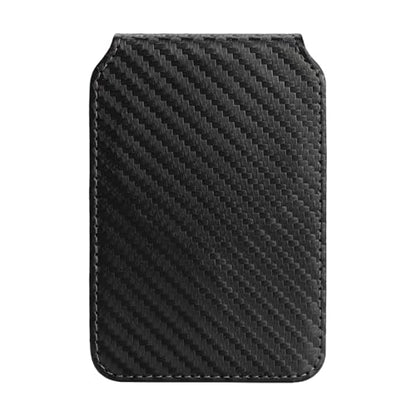 Ｈａｖａｙａ Carbon Fiber Wallet Case for iPhone 16 - Black | Carbon fiber, detachable wallet, 5-card slots & kickstand, MagSafe 15W fast charge, raised bezels - color: Black