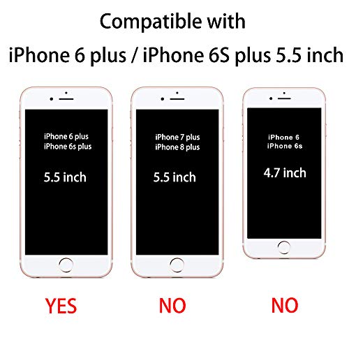 TENOC Phone Case Compatible with iPhone 6 Plus & iPhone 6s Plus, Clear Case Shockproof Protective Bumper Slim Cover for 5.5 Inch - color: Clear, size: iPhone 6/6s Plus