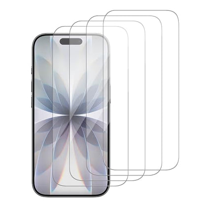 4 Pack Glass Screen Protector Compatible for iPhone 17 6.3 inch 2025 [9H Hardness]-HD Screen Tempered Glass, Scratch Resistant,Easy Install [Case Friendly] - size: iPhone 17
