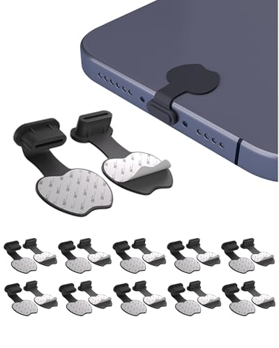 Type-C Dust Plug, 20-Pack Silicone USB C Port Cover & Plug Protectors