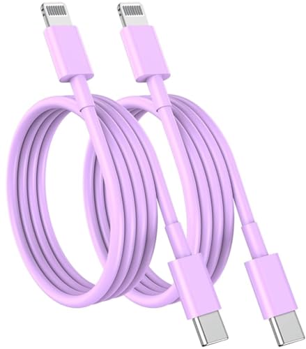 USB C to Lightning Cable, Compatible iPhone 14/13/12/11, Lightning Devices - color: purple, size: 10ft