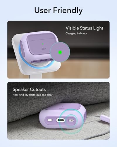ESR for AirPods Pro 3 Case, Compatible with MagSafes, Purple - color: Purple, size: AirPods Pro 3 Case