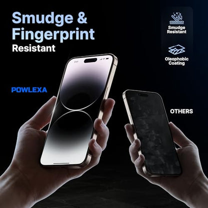 2 Pack Screen Protector for iPhone 17 Pro 6.3" 5X Stronger Tempered Glass 9H+ Hardness 12FT Military Grade Shatterproof HD Clear, Scratch Resistant Bubble-Free Installation Frame Case Friendly