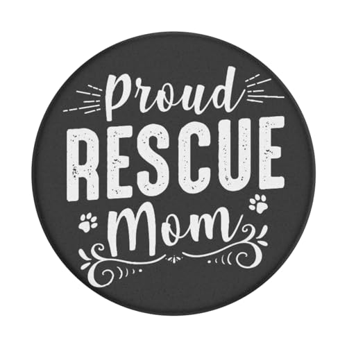 PopSockets Adhesive Phone Grip, Holder- Proud Rescue Mom - color: Proud Rescue, style: Adhesive
